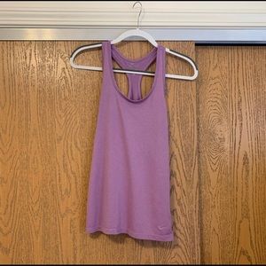 NIKE: Purple dri-fit tank
